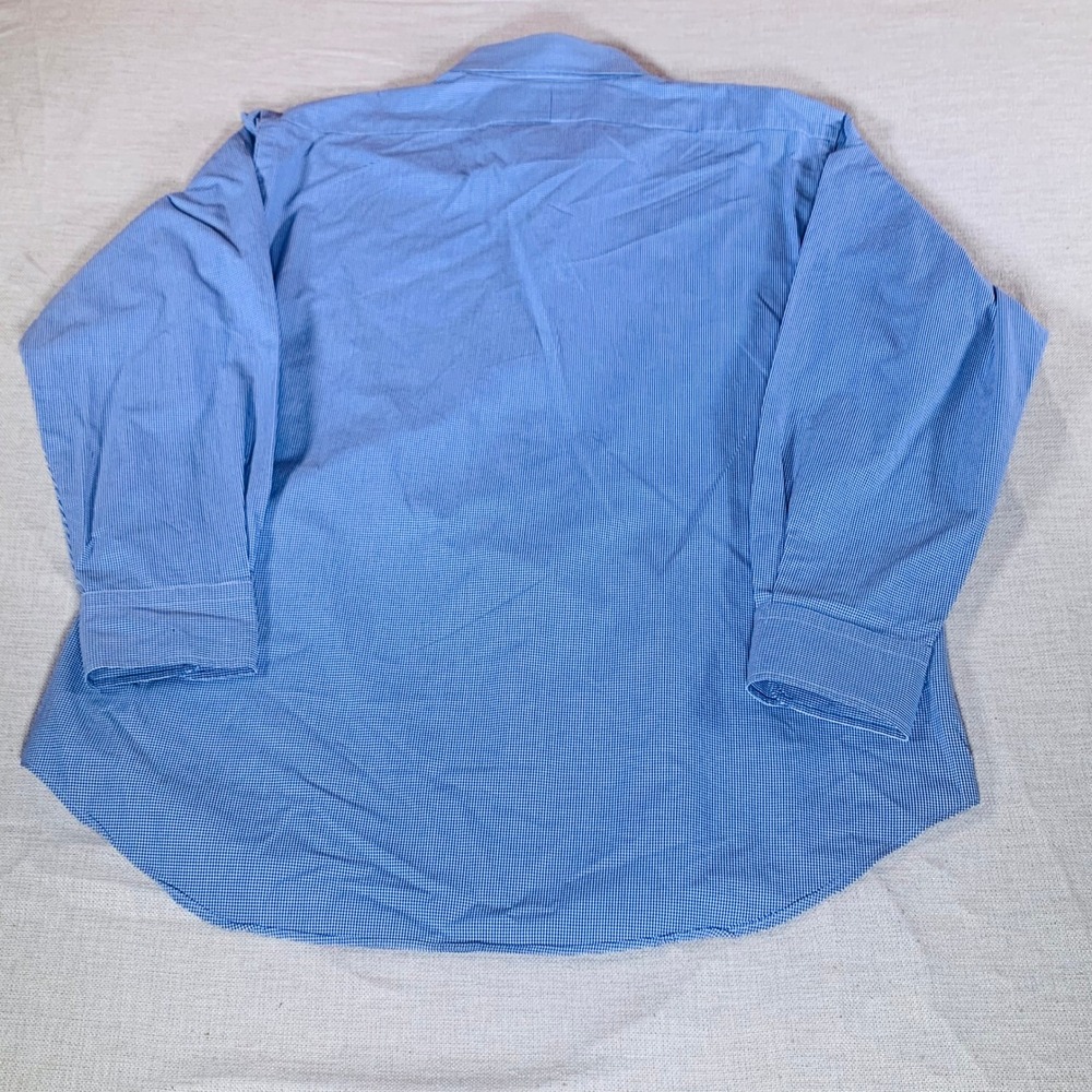 Polo Ralph Lauren Estate Classic Fit Button up Shirt Blue Gingham Sz 16 32/ 33 - Picture 3 of 10